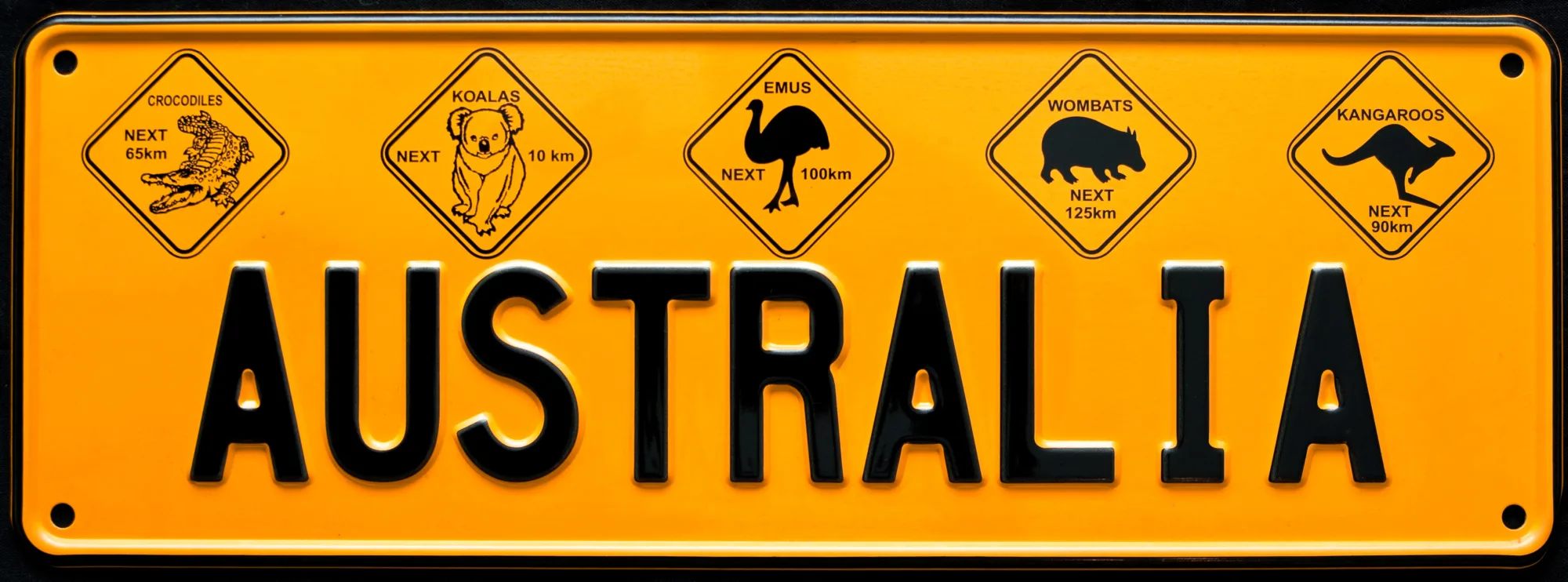 Number plate australia banner